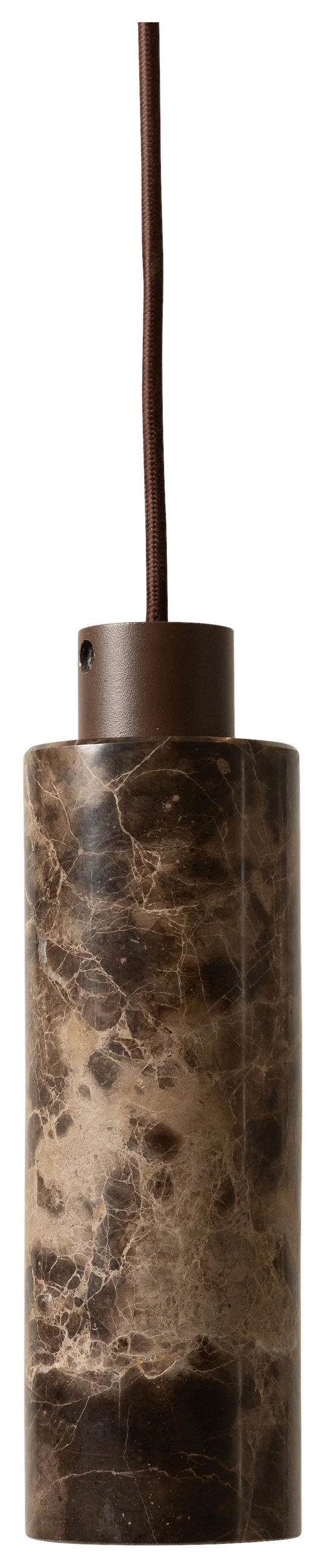 HÄNGELEUCHTE 12/276 cm    - Braun, Design, Stein/Metall (12/276cm) - It's about Romi