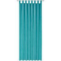 ZAVJESA S OMČAMA tirkizna  135/245 cm  - tirkizna, Design, tekstil (135/245cm) - Boxxx