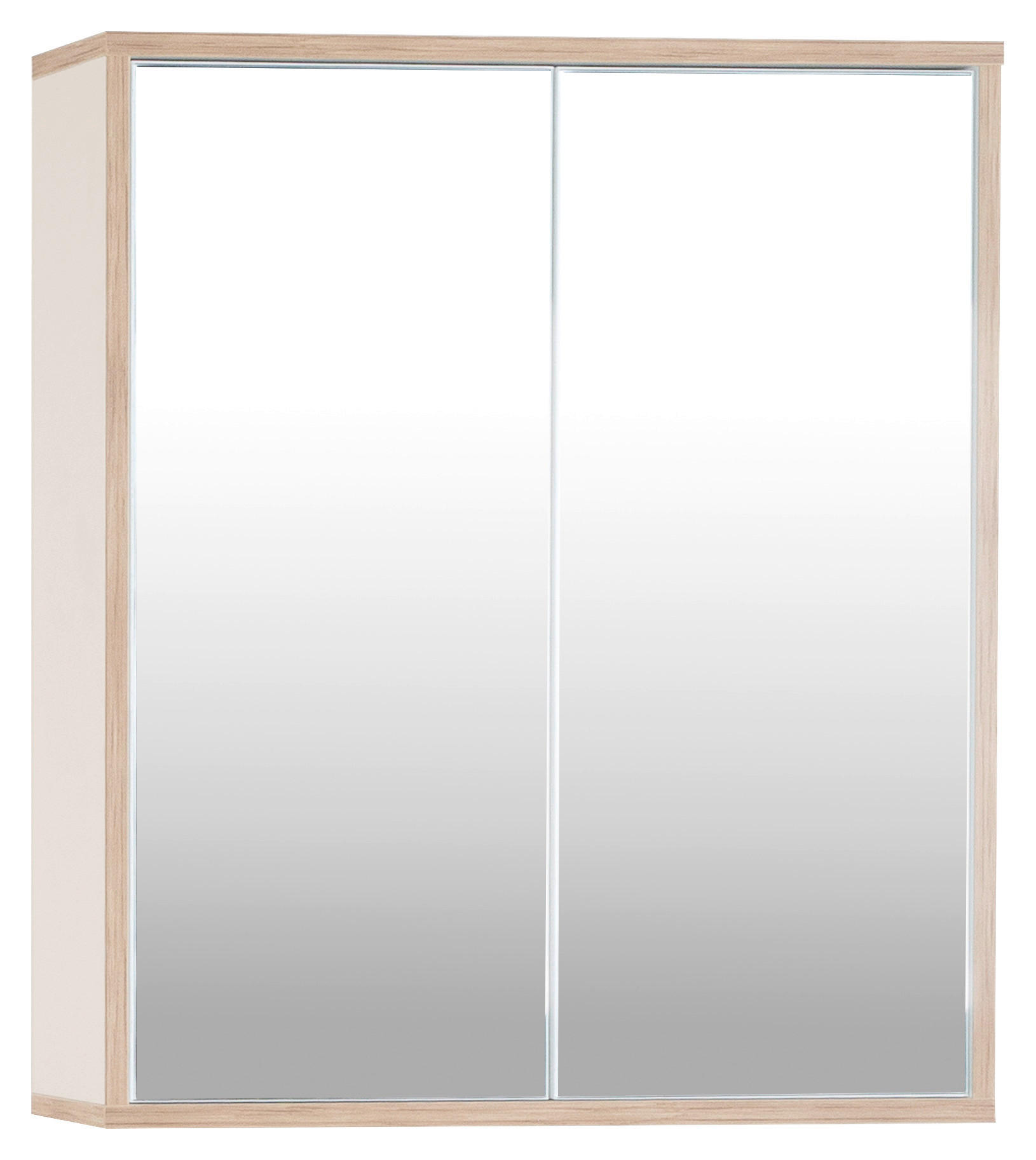 SPIEGELSCHRANK 60/70/15 cm  - Champagner/Eiche Artisan, MODERN, Glas/Holzwerkstoff (60/70/15cm) - MID.YOU
