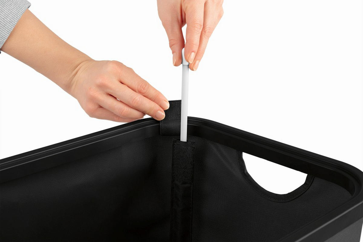 FLASCHENSAMMLER EASYmaxx  - Schwarz, Basics, Naturmaterialien/Kunststoff (40/32,5/72cm) - EASYMAXX