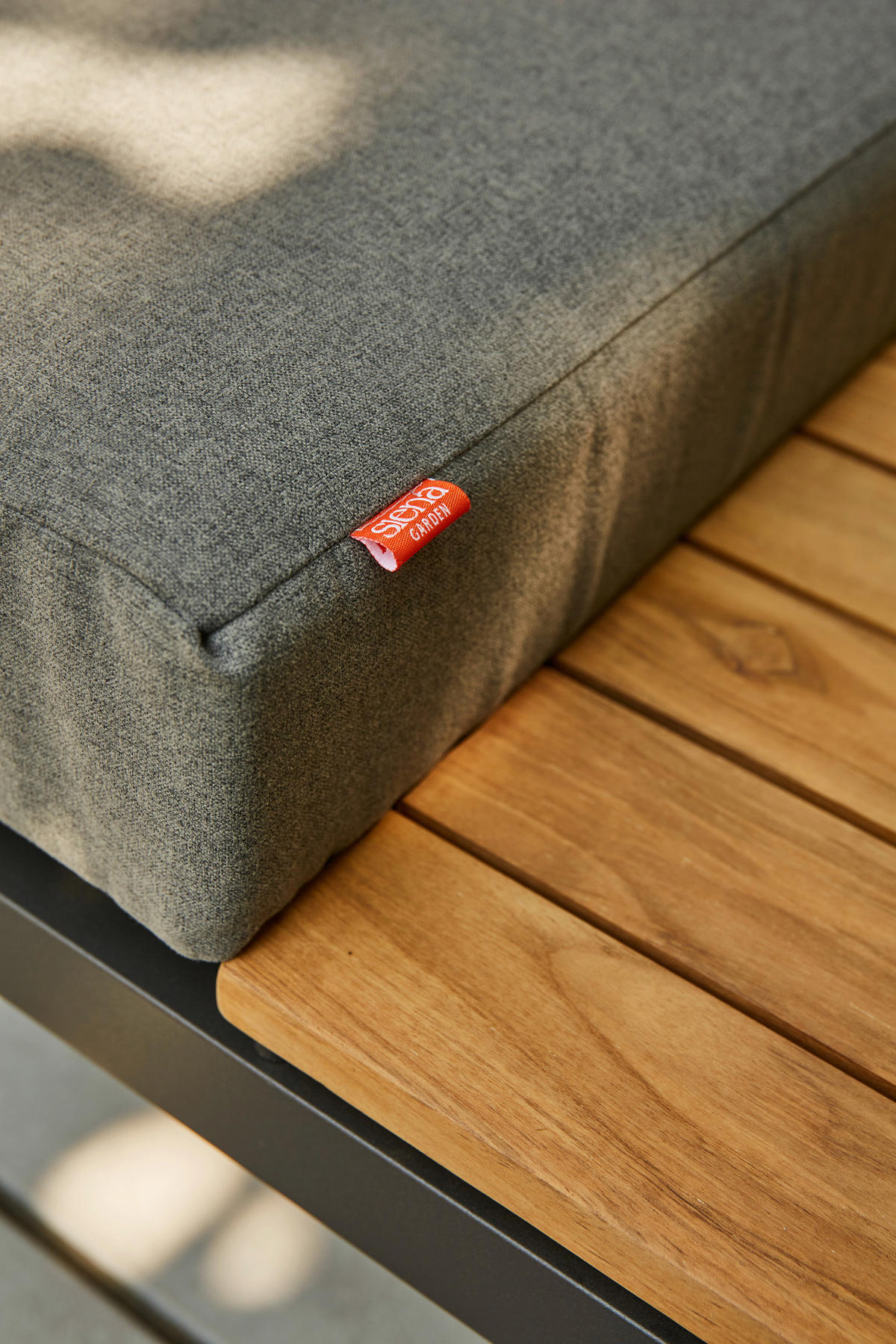 LOUNGEGARNITUR Teakholz massiv Aluminium  - Anthrazit/Grau, KONVENTIONELL, Holz/Kunststoff - Siena Garden