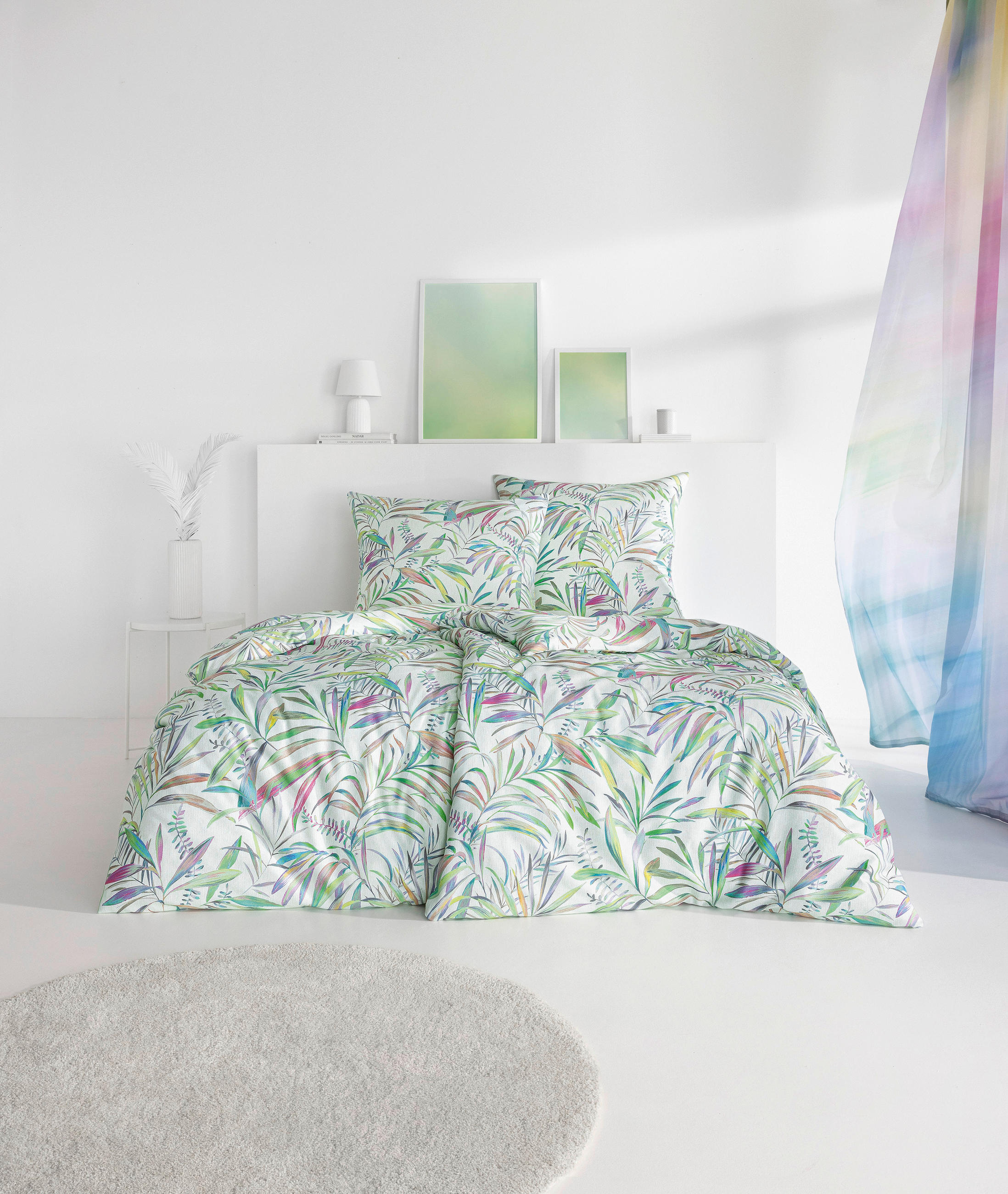 BETTWÄSCHE Impulse Makosatin 200/200 cm  - Grün, Design, Textil (200/200cm) - Estella