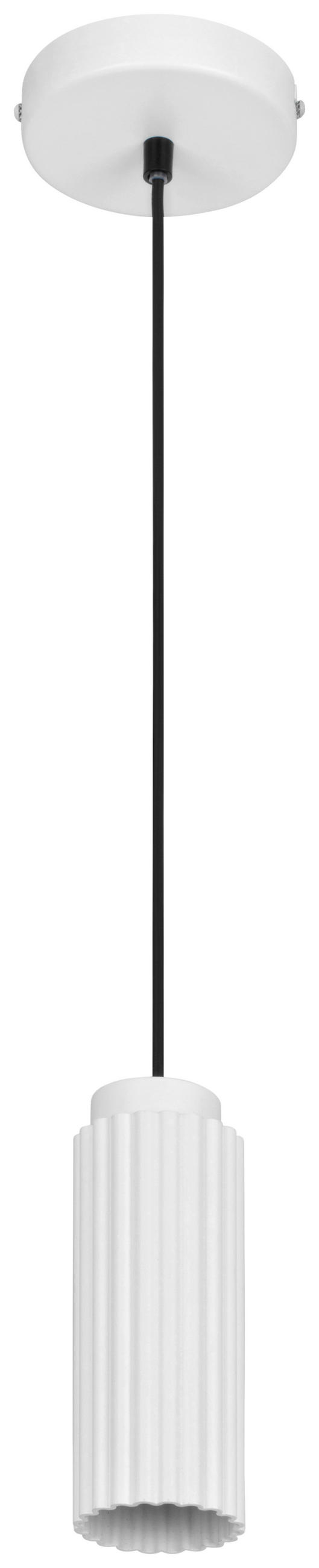 HÄNGELEUCHTE 6,5/120 cm  - Weiß, Design, Metall (6,5/120cm) - Collet's Monde