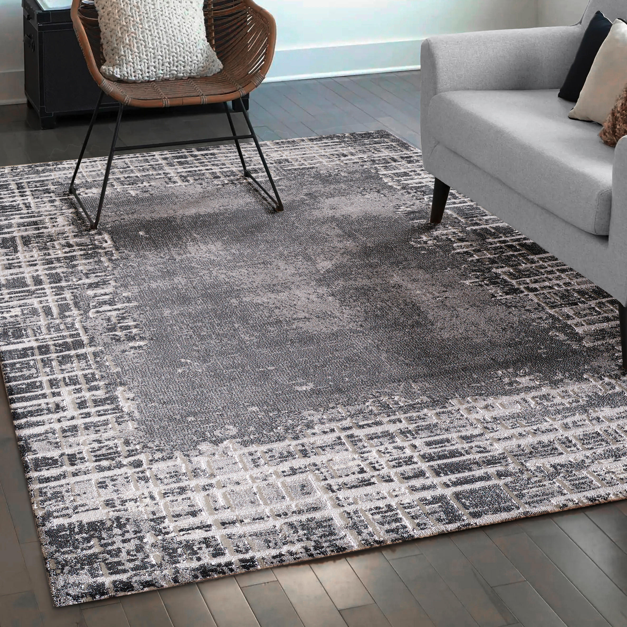 TKANA PREPROGA  Harmony     160/220 cm    tkano  svetlo siva  - svetlo siva, Trendi, tekstil (160/220cm)