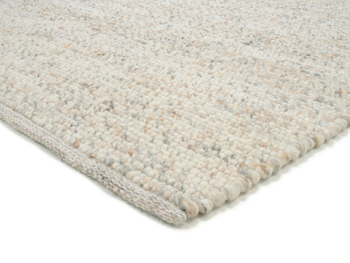 HANDWEBTEPPICH 200/200 cm Helsinki Beige  - Beige, Basics, Textil (200/200cm) - Linea Natura