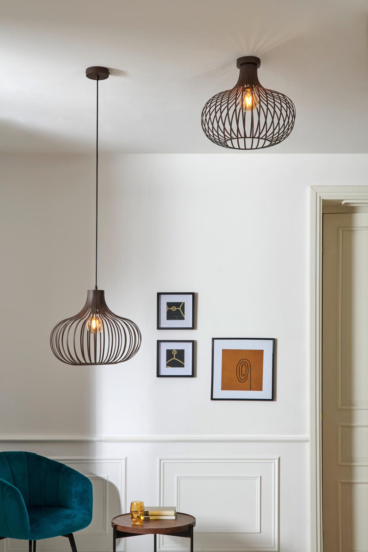 HÄNGELEUCHTE 40/150 cm  - Rostfarben, Basics, Metall (40/150cm)