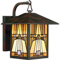 VONKAJŠIE NÁSTENNÉ SVIETIDLO, 21.5/31.4/26.1 cm - bronzová, Konventionell, kov/sklo (21.5/31.4/26.1cm) - Elstead Lighting