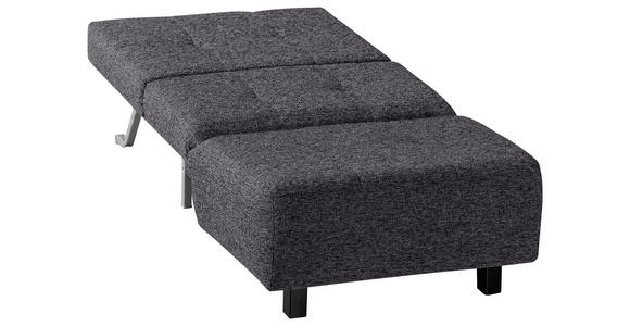 SCHLAFSESSEL Juice in Flachgewebe Dunkelgrau  - Dunkelgrau/Schwarz, Design, Textil/Metall (85/92/102cm) - Novel