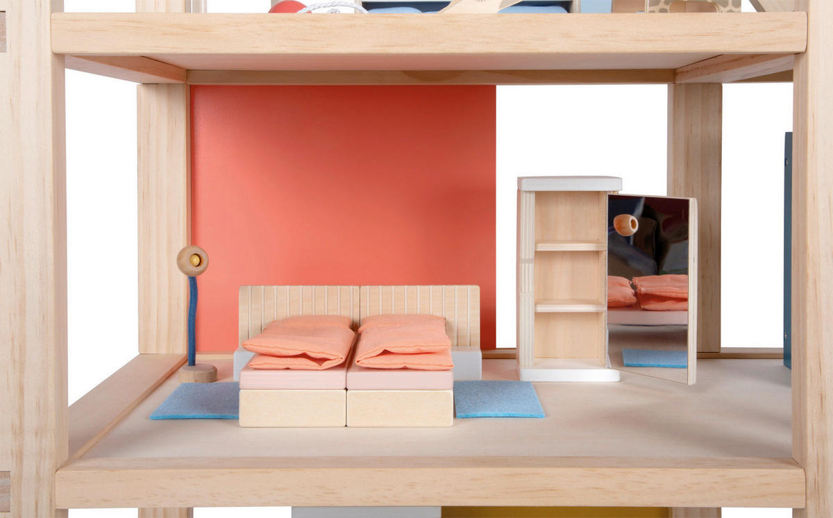 PUPPENHAUS - Multicolor, Basics, Holz (67/67/30cm) - small foot