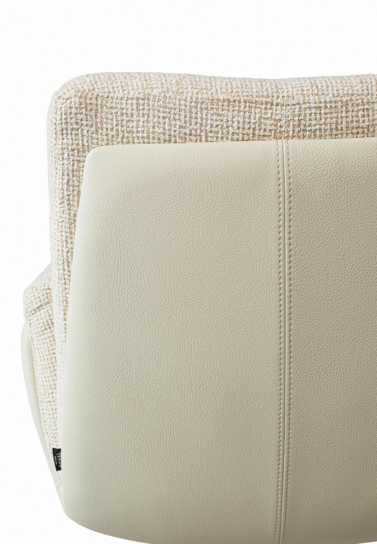 ARMLEHNSTUHL  Sitzfläche 360° drehbar, automatische Rückholfunktion Webstoff  Beige, Schwarz  - Beige/Schwarz, Design, Textil/Metall (62/89/66,5cm) - Johann Jakob