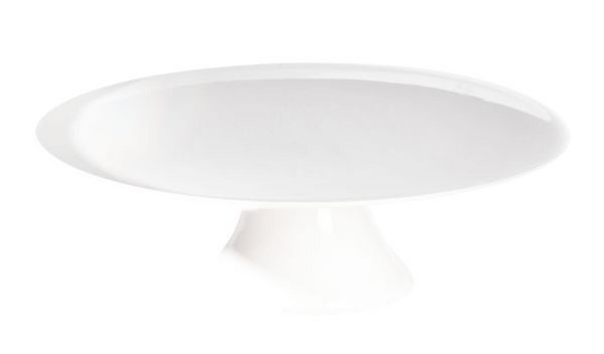 KROŽNIK ZA TORTO        35/10,6 cm      - bela, Konvencionalno, keramika (35/10,6cm) - ASA
