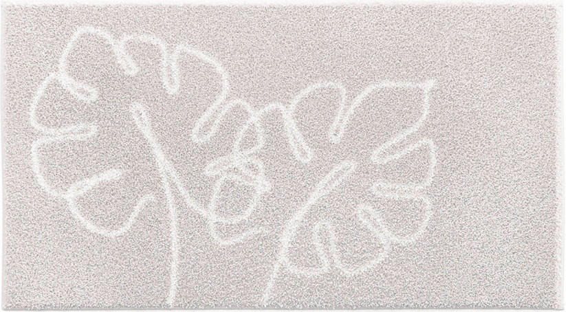 BADEMATTE Beige 70/120 cm  - Beige, Design, Kunststoff/Textil (70/120cm) - Grund