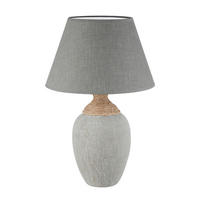 NAMIZNA SVETILKA  Logi   33/33/51 cm          - siva, Basics, tekstil/keramika (33/33/51cm)