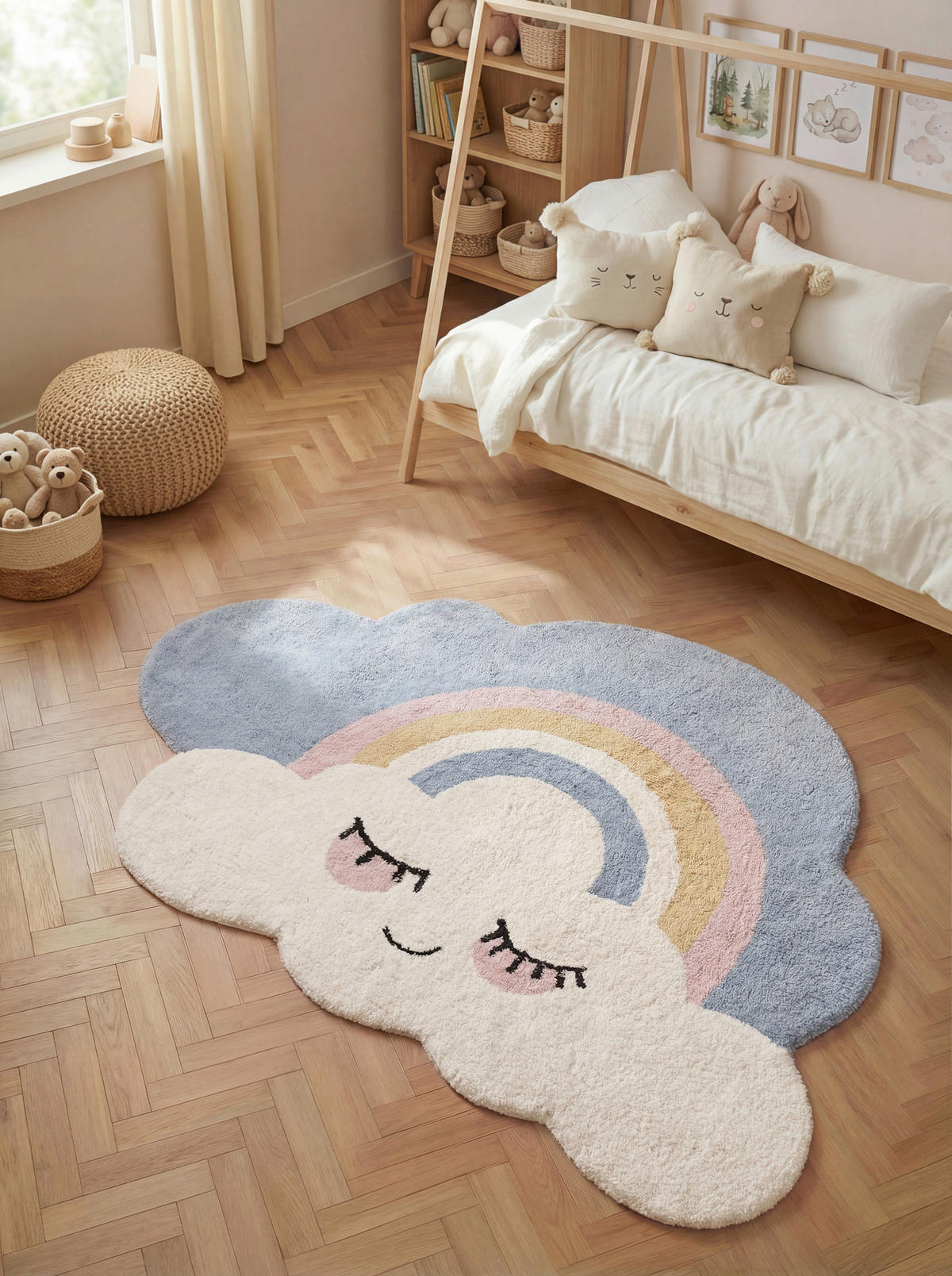KINDERTEPPICH 140/200 cm Snuggle Nappi  - Multicolor/Creme, Basics, Kunststoff/Textil (140/200cm) - Hanse Home