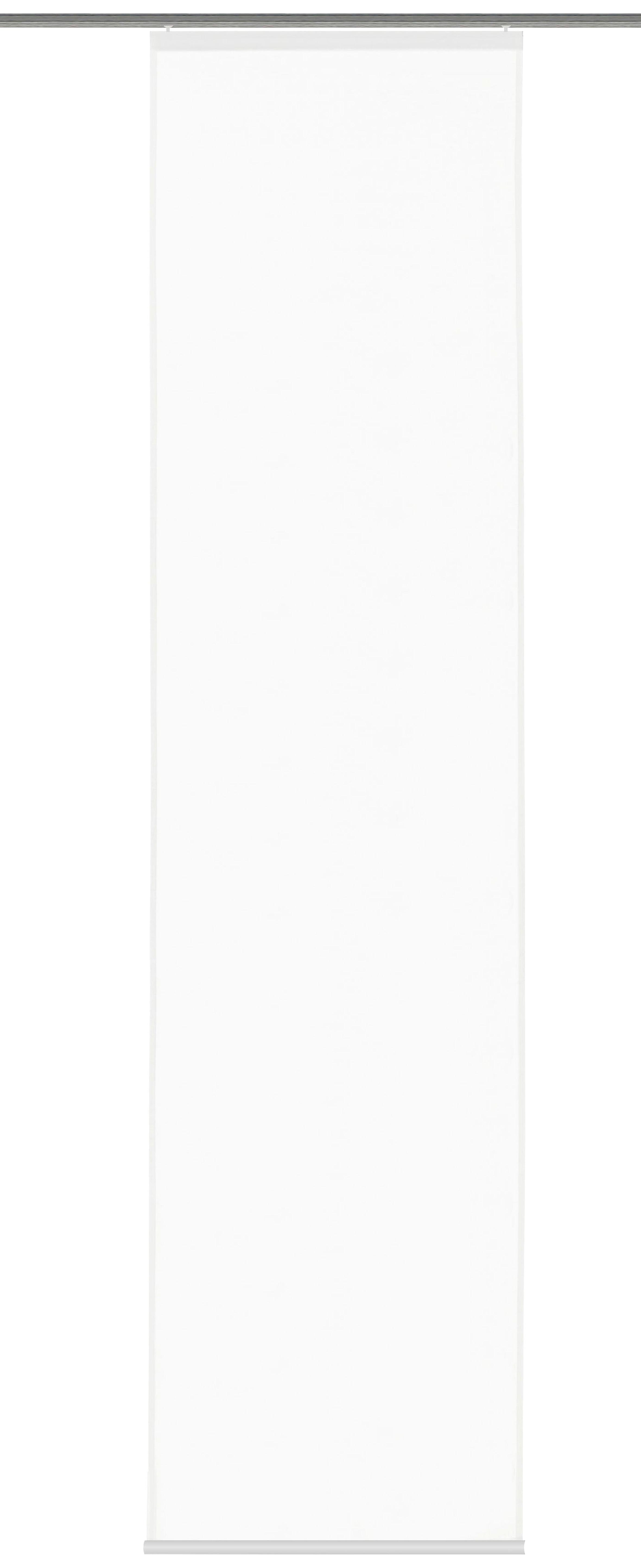 FLÄCHENVORHANG   transparent   60/245 cm  - Weiß, Basics, Textil (60/245cm)