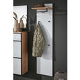 GARDEROBE 4-teilig  in 200/190/37 cm  - Eichefarben/Weiß, Design, Glas/Holz (200/190/37cm) - Dieter Knoll