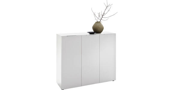GARDEROBE 3-teilig in 175/190/39 cm - Wengefarben/Weiß, Design, Glas/Holzwerkstoff (175/190/39cm) - Carryhome