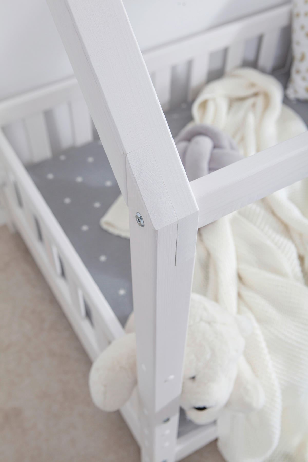 HAUSBETT 80/160 cm Weiss  - Weiss, Modern, Holz (80/160cm) - MID.YOU
