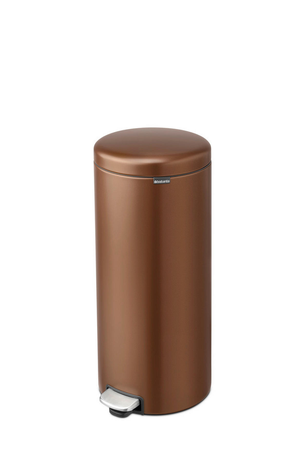 KOŠ S NOŽNOM PAPUČICOM  30 l  New Icon  - brončane boje/antracit, Basics, metal/plastika (29,3/67,9/38cm) - Brabantia