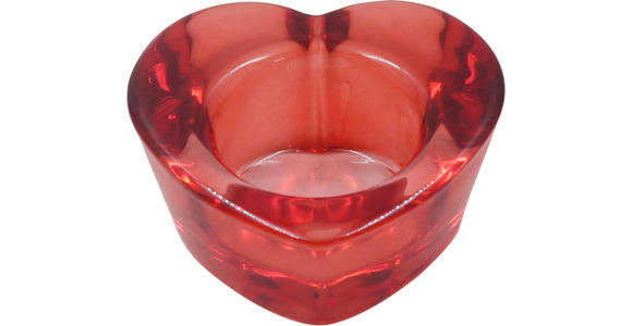 TEELICHTGLAS - Rot, Basics, Glas (8/4cm) - Ambia Home