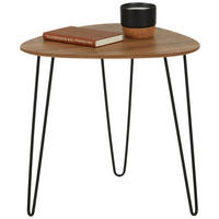 MIZICA, 48/48/48 cm črna, barve hrasta  - črna/barve hrasta, Moderno, kovina/leseni material (48/48/48cm) - Carryhome