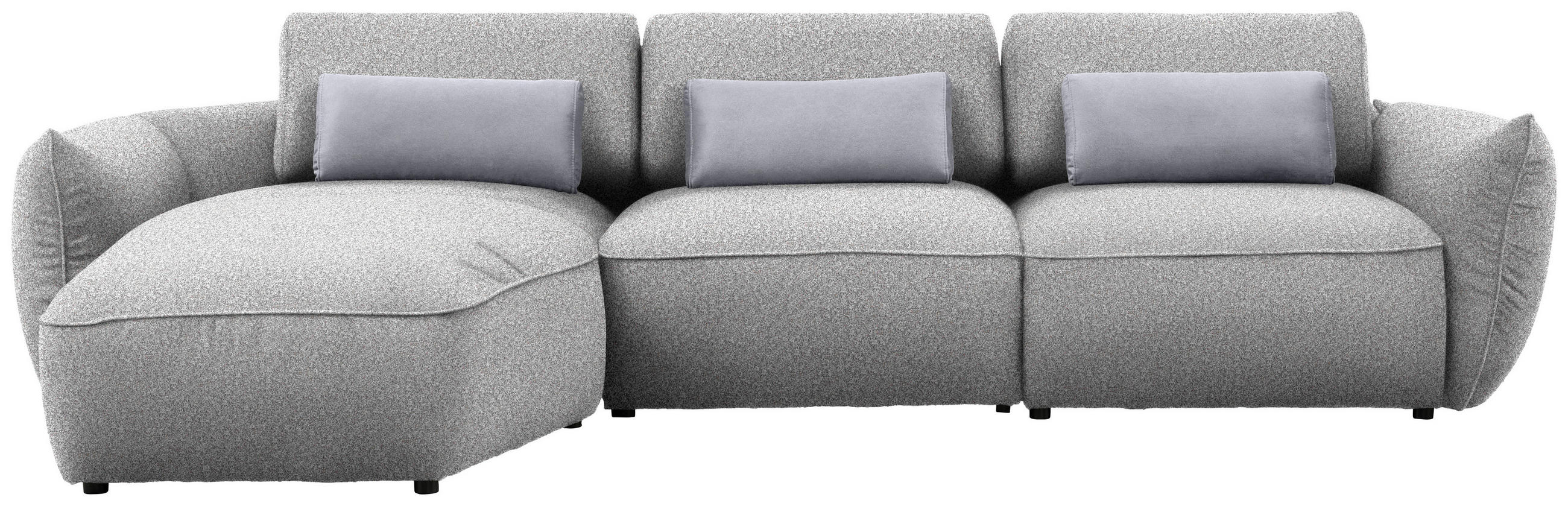 Belluti Ecksofa Greige 340x190 cm