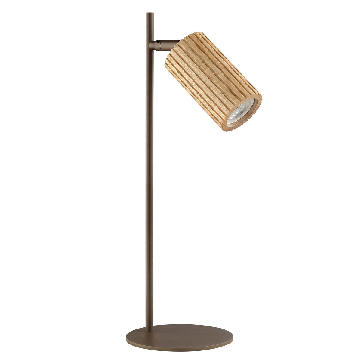 TISCHLEUCHTE LAKEWOOD 15/45,8/21 cm  - Braun, Design, Holz/Metall (15/45,8/21cm)