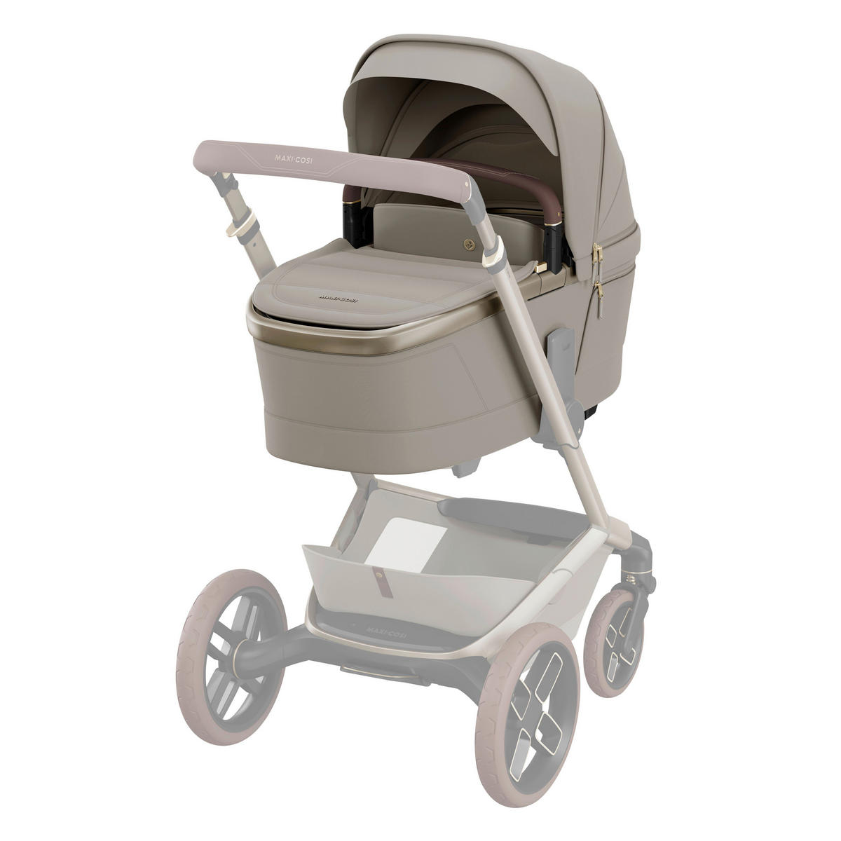 LIEGEWANNE Fame  - Creme, Basics, Kunststoff/Textil (42.5/64.5/87cm) - Maxi-Cosi