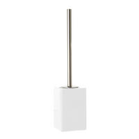 WC KEFA SO STOJANOM - biela/chrómová, Basics, kov/plast (9/42/9cm) - Sadena