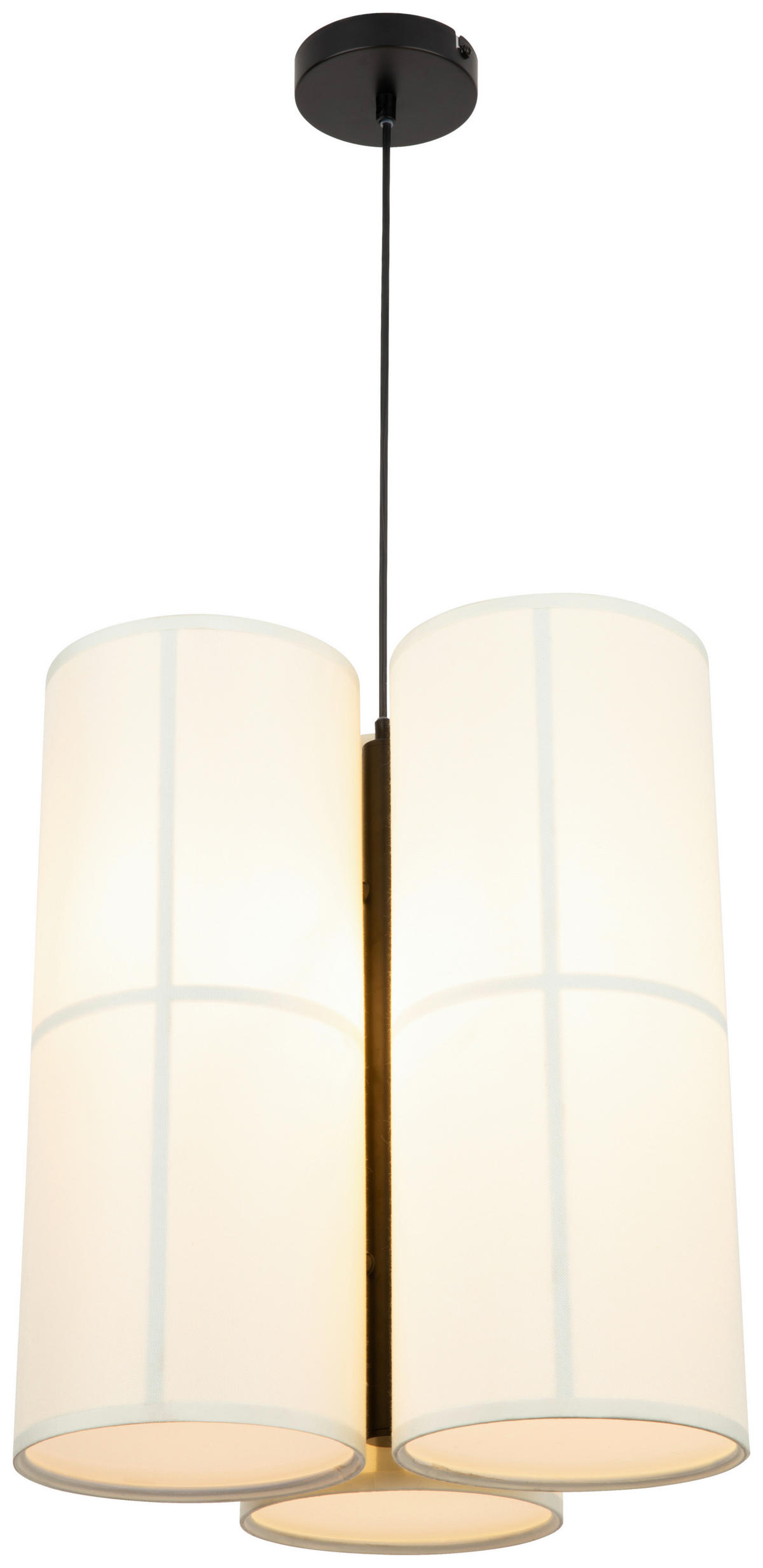 HÄNGELEUCHTE 37/120 cm   - Weiß, Design, Kunststoff/Textil (37/120cm) - Collet's Monde