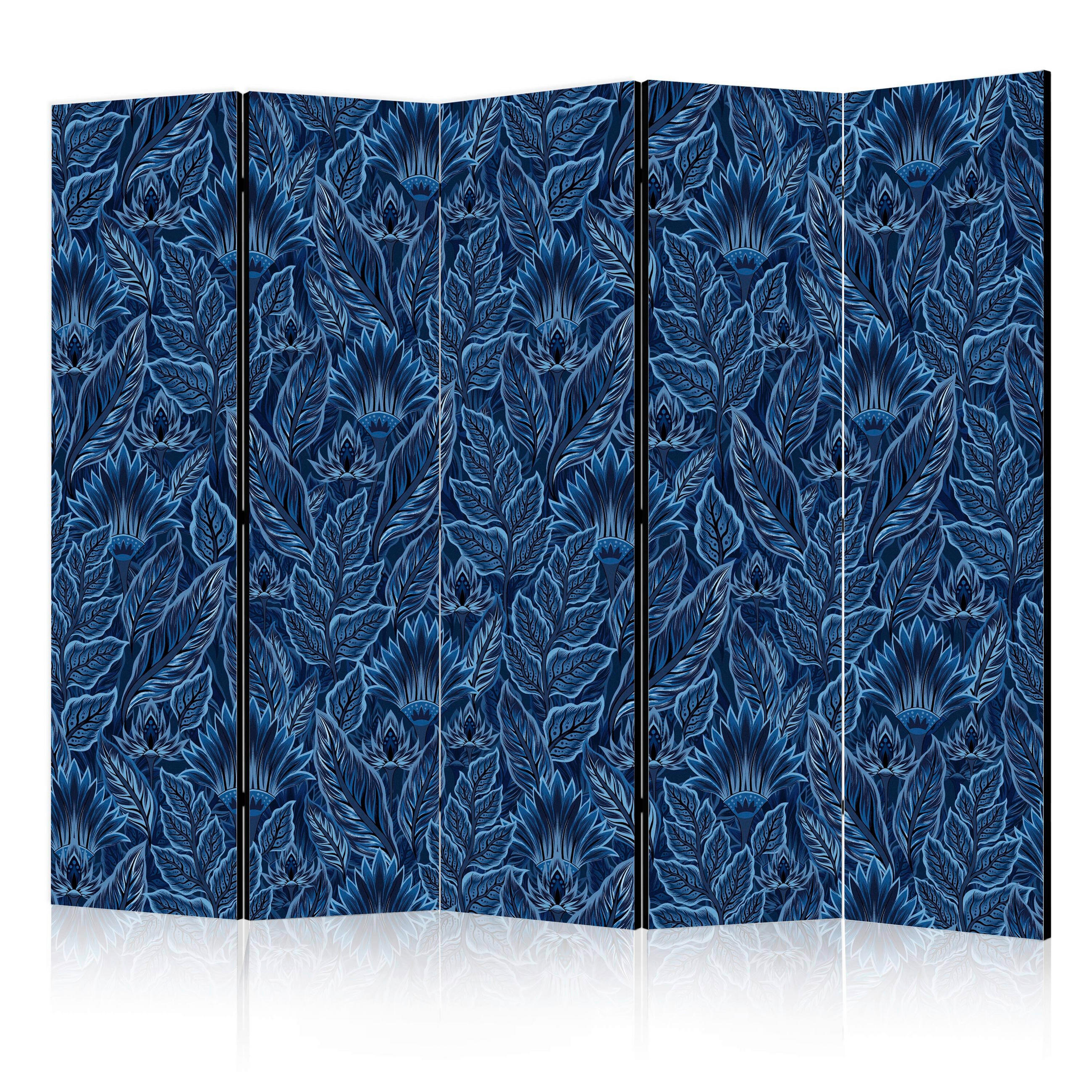 PARAVENT - Blau/Dunkelblau, Basics, Textil (225/172/3cm) - artgeist