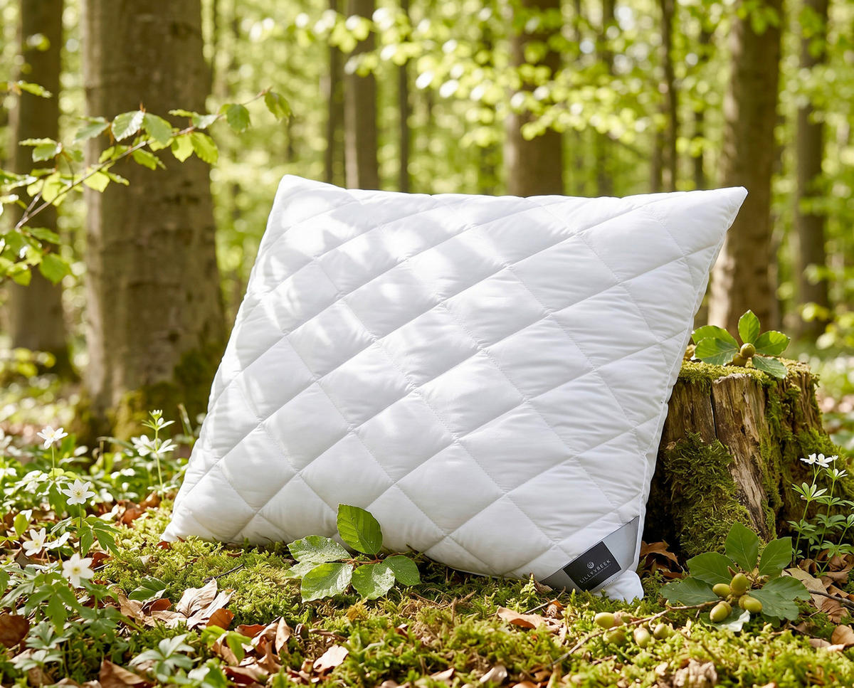 KOPFPOLSTER 70/90 cm Polyester, Lyocell  - Weiß, Basics, Textil (70/90cm) - Billerbeck