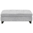 HOCKER in Textil Grau  - Schwarz/Grau, KONVENTIONELL, Textil/Metall (60/45/60cm) - Carryhome