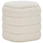 HOCKER Vliesstoff, Bouclé Weiß  - Weiß, Trend, Textil (41/39/46cm) - Xora