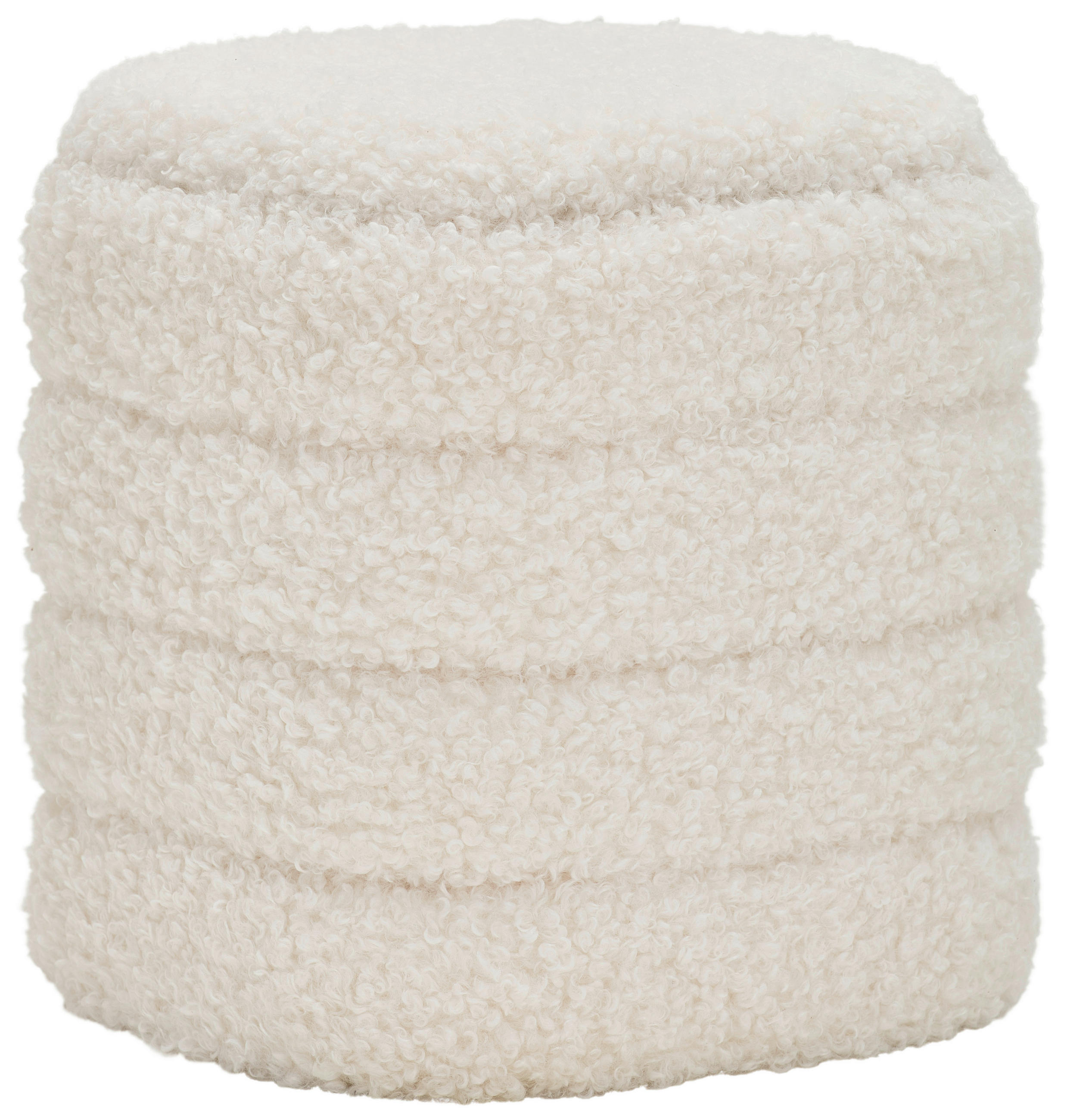 TABURET in textil, material pe bază de lemn alb