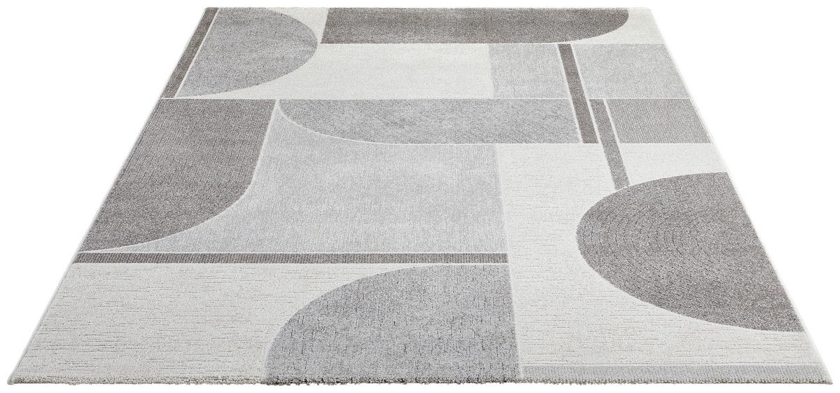 WEBTEPPICH 160/230 cm Valencia Grau, Hellgrau, Dunkelgrau  - Dunkelgrau/Hellgrau, Design, Textil (160/230cm) - Novel