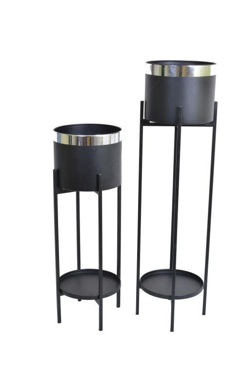 SAKSIJA ZA BILJE  metal  - srebrna, Trendi, metal - Ambia Home
