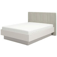 POSTEL - kašmírová/šedobéžová, Konvenční, kompozitní dřevo/textil (160/200cm) - Xora