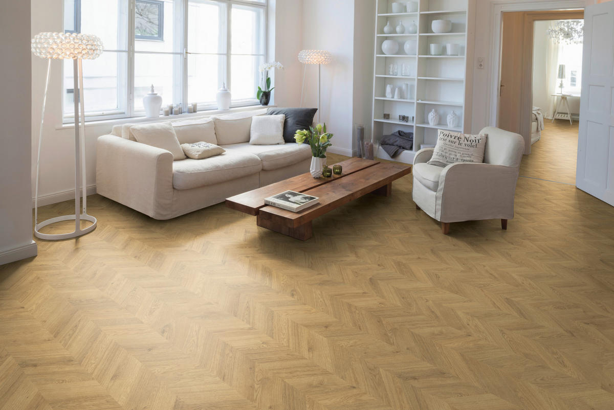 LAMINATBODEN Weinburg Eiche EGGER Nature Sense  per  m² - Hellbraun/Eichefarben, KONVENTIONELL, Holzwerkstoff (129.2/32.7/0.8cm) - Egger Holzwerkstoffe