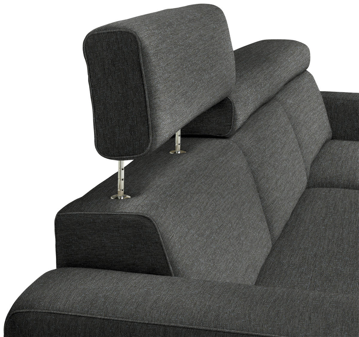 ECKSOFA  in Chenille Schwarzbraun  316/206 cm  - Schwarzbraun/Eichefarben, Design, Textil (316/206cm) - Sedda