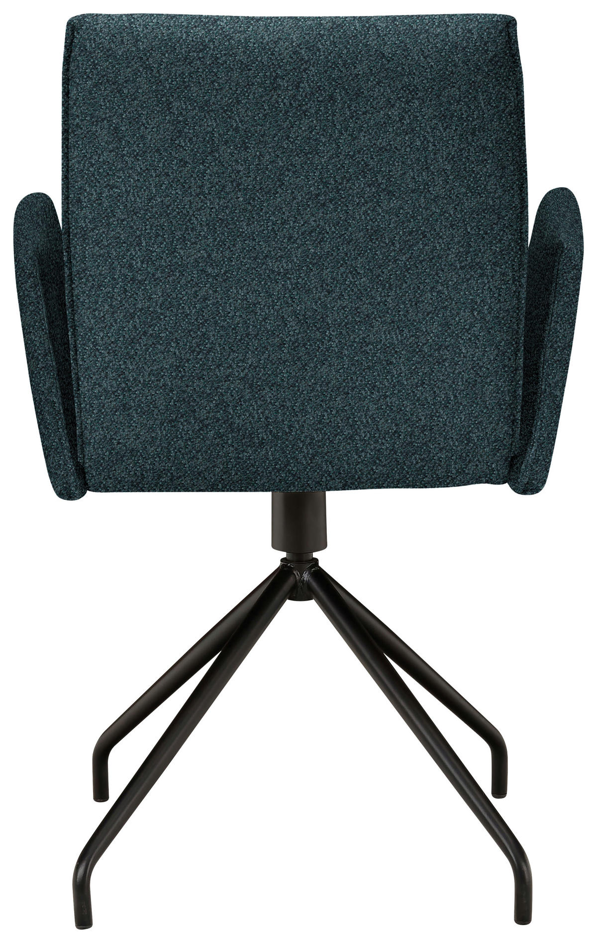 ARMLEHNSTUHL  in Stahl Webstoff, Mikrofaser  - Graublau/Schwarz, Design, Textil/Metall (60/91/60cm) - Moderano