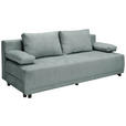 SCHLAFSOFA in Chenille Grau  - Schwarz/Grau, KONVENTIONELL, Kunststoff/Textil (201/72/98cm) - Carryhome