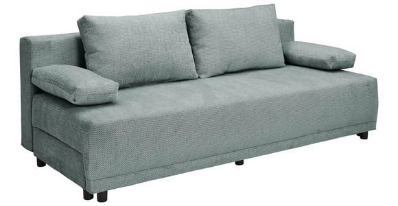 SCHLAFSOFA in Chenille Grau  - Schwarz/Grau, KONVENTIONELL, Kunststoff/Textil (201/72/98cm) - Carryhome