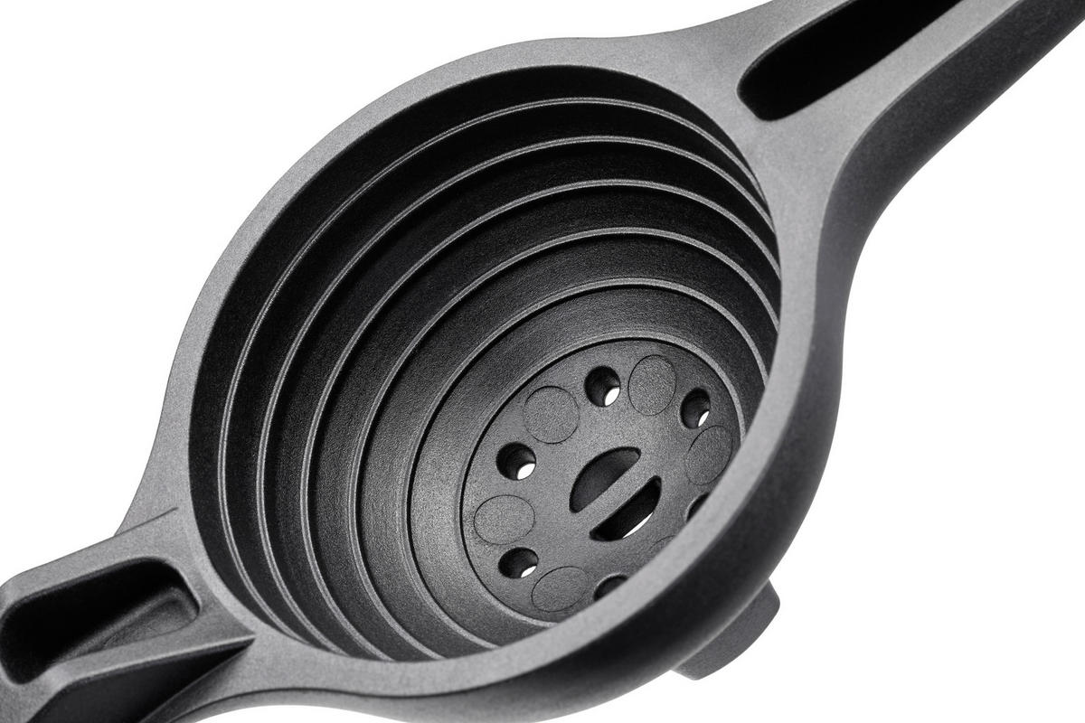 ZITRONENPRESSE LEMON PRO  - Edelstahlfarben/Schwarz, Basics, Kunststoff/Metall (27/9,7/8,7cm) - Gefu