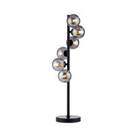 LED-TISCHLEUCHTE SW DUBAI 19/19/64 cm   - Schwarz, Design, Glas/Kunststoff (19/19/64cm) - Schöner Wohnen