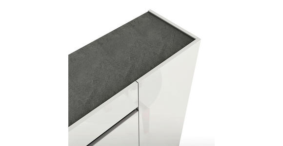 SIDEBOARD Anthrazit, Weiß Einlegeböden  - Anthrazit/Schwarz, Design, Holzwerkstoff/Kunststoff (120,2/80,1/42,6cm) - Voleo