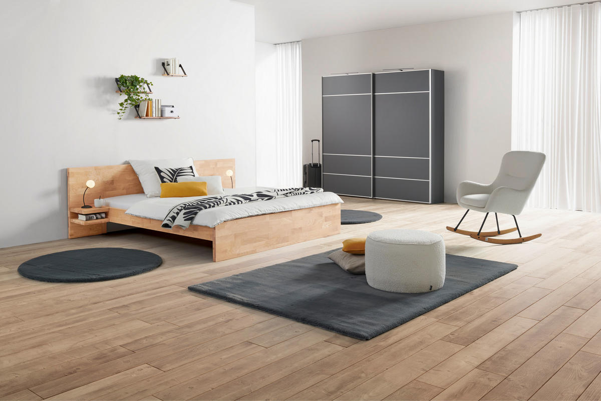 BETT 180/200 cm  Kernbuche   - Kernbuche, Natur, Holz (180/200cm) - MID.YOU