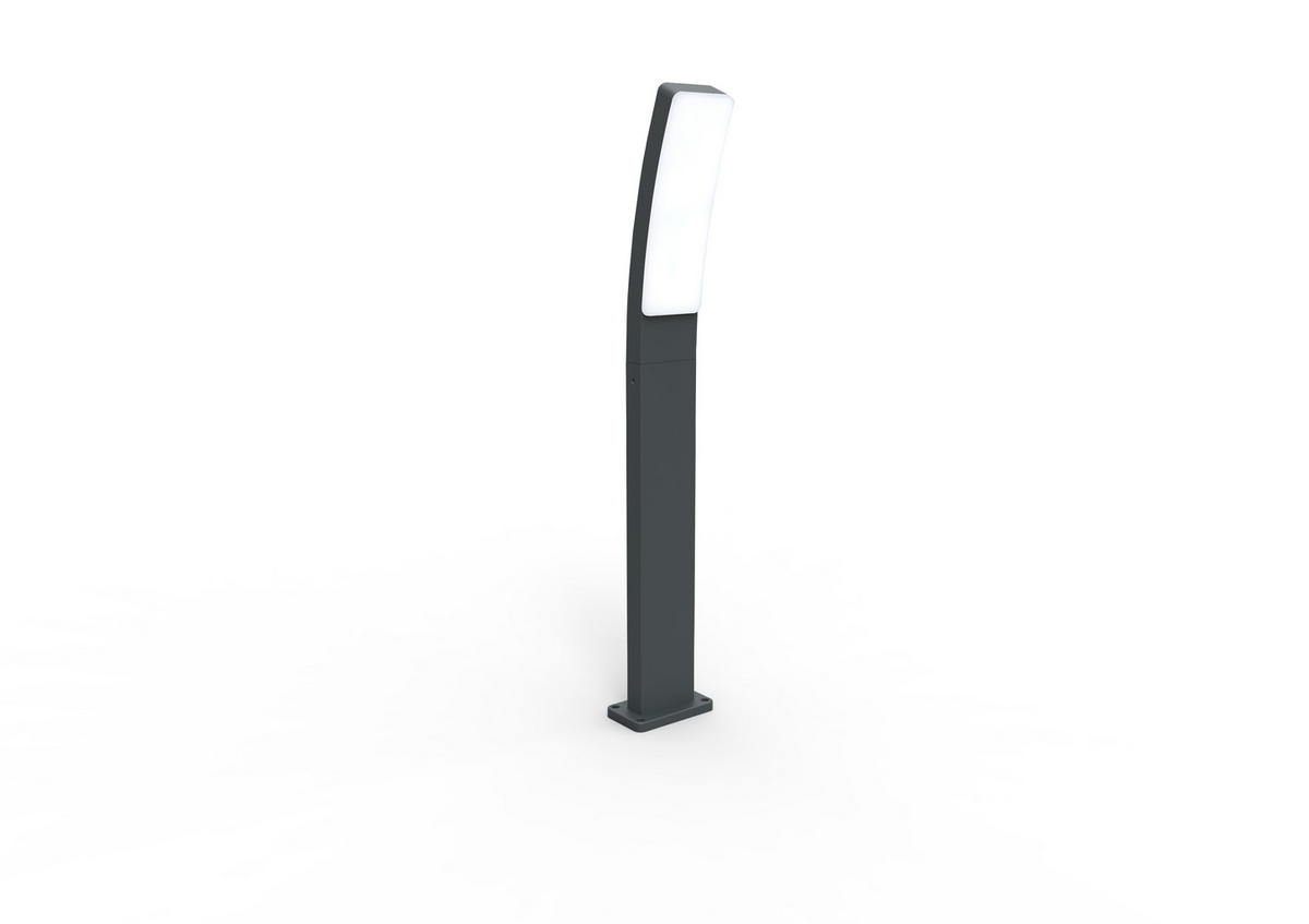 WEGELEUCHTE   - Anthrazit/Weiß, Basics, Kunststoff/Metall (74/12/11,4cm)