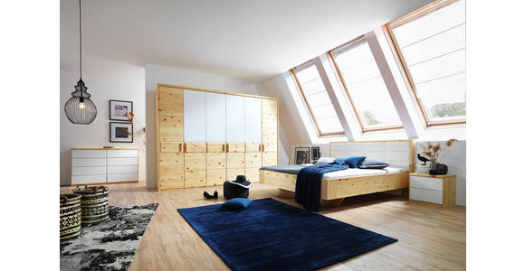 DREHTÜRENSCHRANK in Zirbelkieferfarben - Zirbelkieferfarben, Natur, Holz (298/225/61cm) - Valnatura