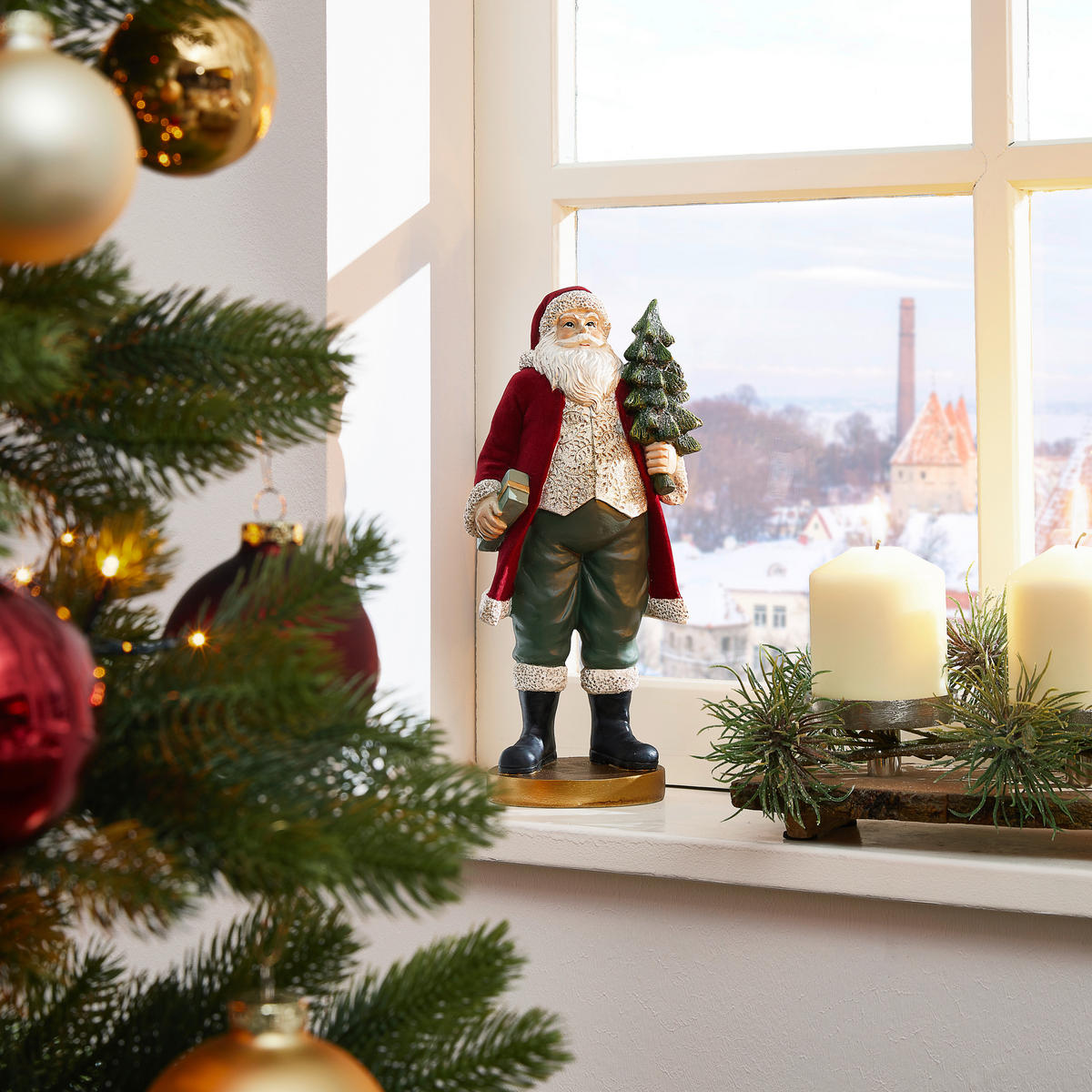 WEIHNACHTSMANN  - Multicolor, KONVENTIONELL, Kunststoff (11,00/15,50/32,50cm) - X-Mas
